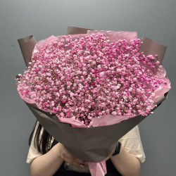 Букет из 9 розовых гипсофил