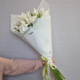 Букет 19 белых ирисов фото 4